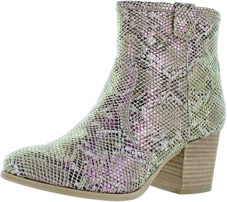 snake heel booties