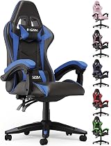 bigzzia Gaming Chair Office Desk Chair Ergonomic Reclining with Cushion view 1