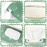 SANNIX Baby Wet Wipes Bag 4-Pack Portable EVA On-The-Go Bohemia view 3