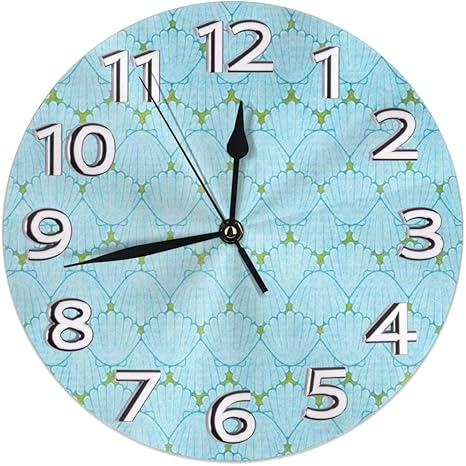 Amazon Co Jp Shell Pattern 壁掛け時計壁掛け インテリア リビング 子供 おしゃれ 掛け時計 デジタル 無音 電池式 静か Home Kitchen