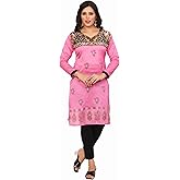Maple Clothing Kurti Indian Tunic Top Women's Embroidered Outfit India Apparel
