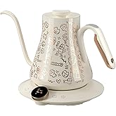 Cocinare x Chanoir FLOW M9 Pro Electric Kettle, Art de Paris Collaboration, Premium Gift Box Packaging with Coffee Mat, ±0.5℉ Temp Control for Coffee & Tea (Chanoir White)