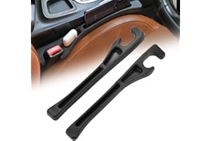 ANABIUP 2 Pack Car Seat Gap Filler, PU Leather Universal Fit for Cars Trucks SUVs, Gap Stopper Between Seat & Console with Storage Organizer, Stop Items from Dropping (Black)