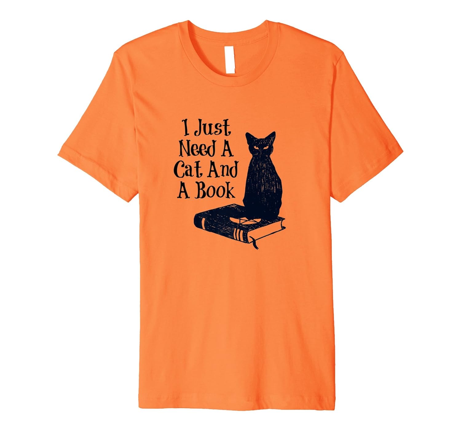 Funny Halloween Black Cat Witches Spell Book T-Shirt-ANZ