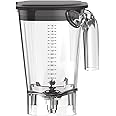 Hamilton Beach Commercial 6126-755 Eclipse 64 oz./2 L Polycarbonate Container, 7.38" L, 8.69" W, 9.13" H, Transparent