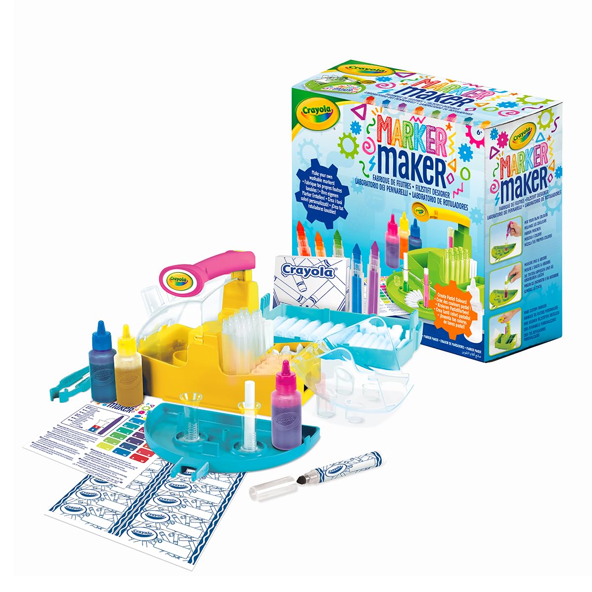CRAYOLA Marker Maker, Felt-tip Pen Laboratory, Create Your Own Markers and Colors, Creative Activity and Gift for Children, Ages 6+, 25-5960