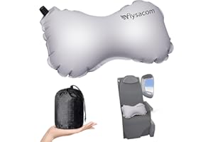 FLYSACOM Inflatable Lumbar Pillow for Airplane Travel Lumbar Support Pillow for Car,Inflatable Neck Pillow Inflatable Lumbar Support Inflatable Travel Pillow Lumbar Pillow for car