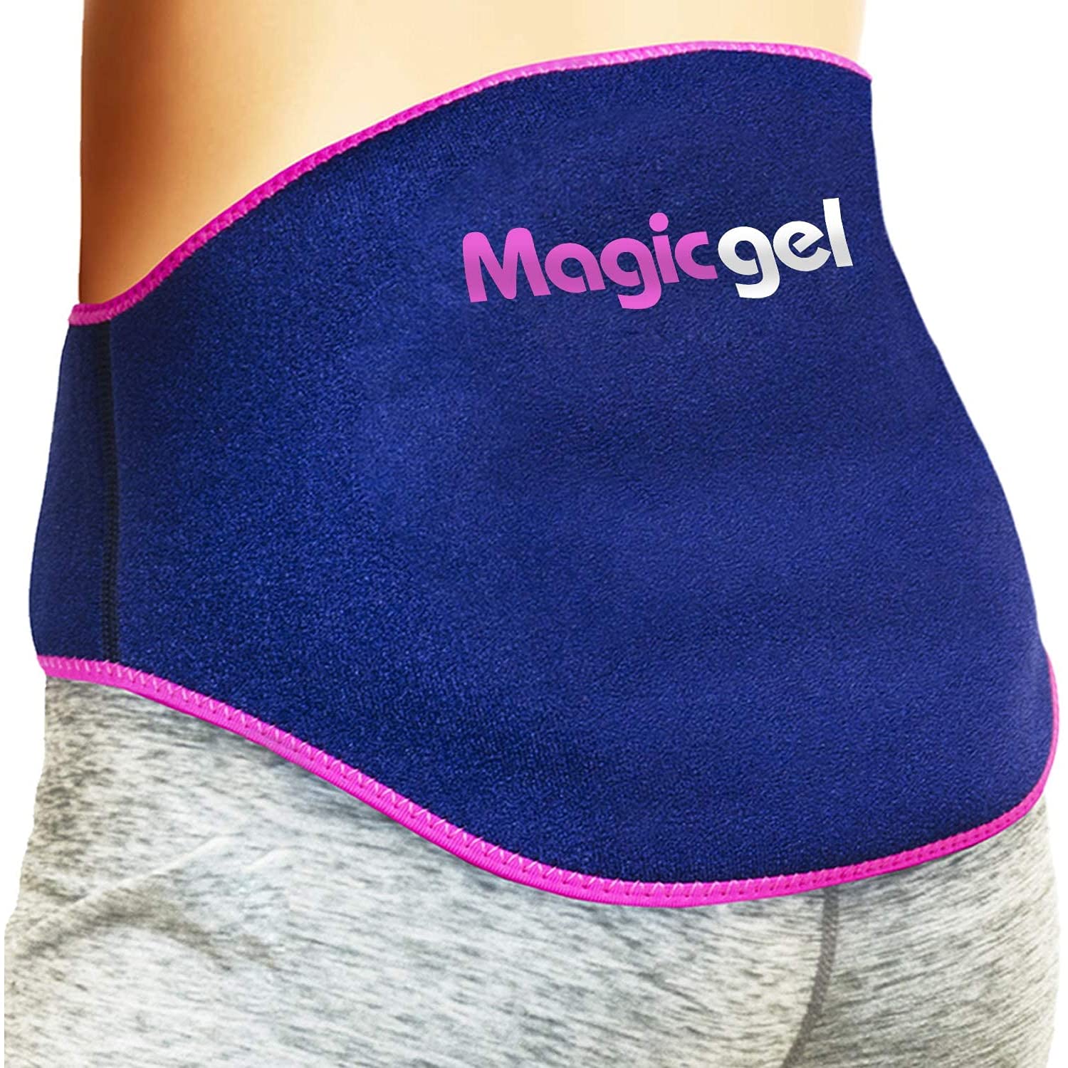 Photo 1 of Magic Gel Ice Pack for Back Pain Relief | 1 Pack Reusable Lower Back Wrap for Hot or Cold Therapy | Relief for Lower Lumbar, Sciatic Nerve, Herniated or Degenerative Disc, Coccyx, Tailbone Pain