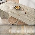 VEELIKE Slate Beige Marble Contact Paper for Countertops Peel and Stick Waterproof Onyx Marble Wallpaper 15.7''x118'' Self Adhesive Countertop Contact Paper for Kitchen Bathroom Counters Table Desk