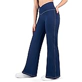 Nirlon Women's Wide Leg Crossover Jeggings