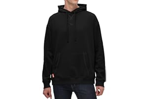 DITOK Men's Hoodies Loose Fit Pullover Oversized Cotton Long Sleeve Fleece Lined Soft Hooded Sweatshirts Men Casual weatshirt