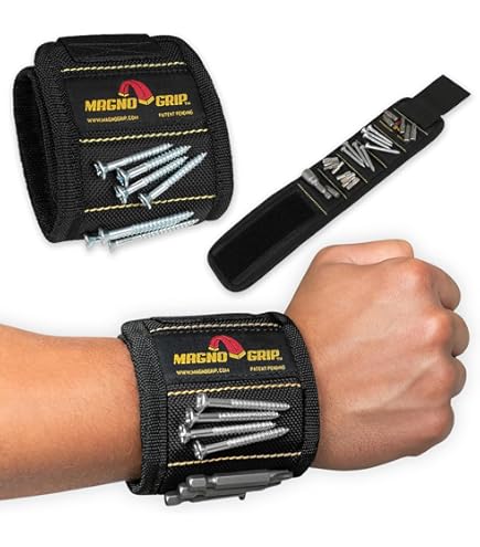 RANDOM COLOR] BUILDMATE Magnetic Wristband 9.2x33CM Holding Tools Mag - Buildmate