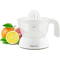 Elite Gourmet BPA-Free Electric Citrus Juicer Extractor: Compact Large Volume Pulp Control Oranges, Lemons, Limes…