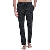 Hanes Men's ComfortSoft Cotton Printed Lounge Pants, 31" Inseam, Pockets, Drawstring/Elastic Waist