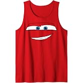 Disney Pixar Cars Lightning McQueen Big Face Tank Top