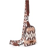 Wrangler Aztec Sling Bag - Southwest Crossbody Trendy Chest Bag