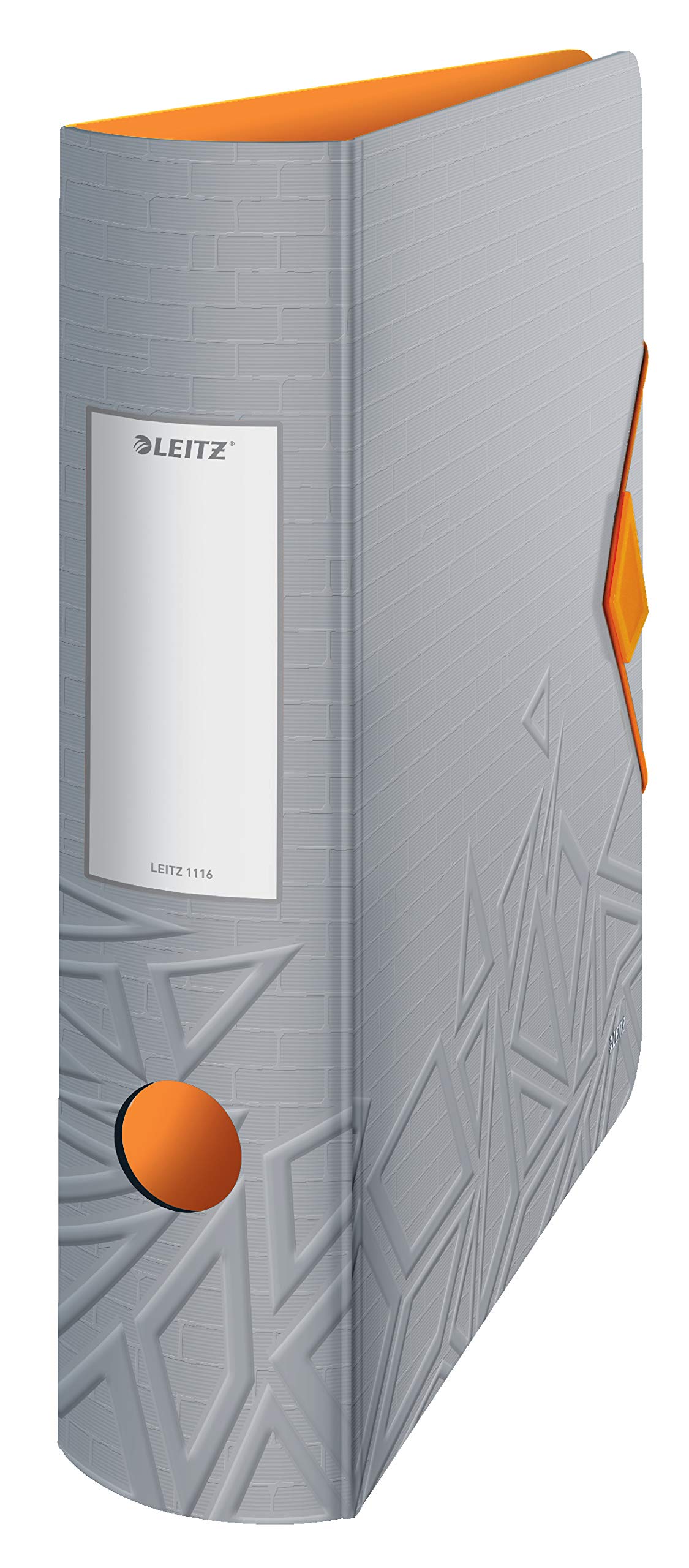 Leitz 180° Active Urban Chic A4 Lever Arch File, Grey, Curved Spine 82mm Width, Elastic Fastening, Light polyfoam, Urban Chic, 11160088