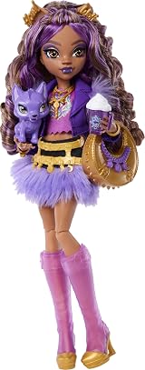 Monster High Clawdeen Wolf Doll with Pet Wolf Pup Toy view 4