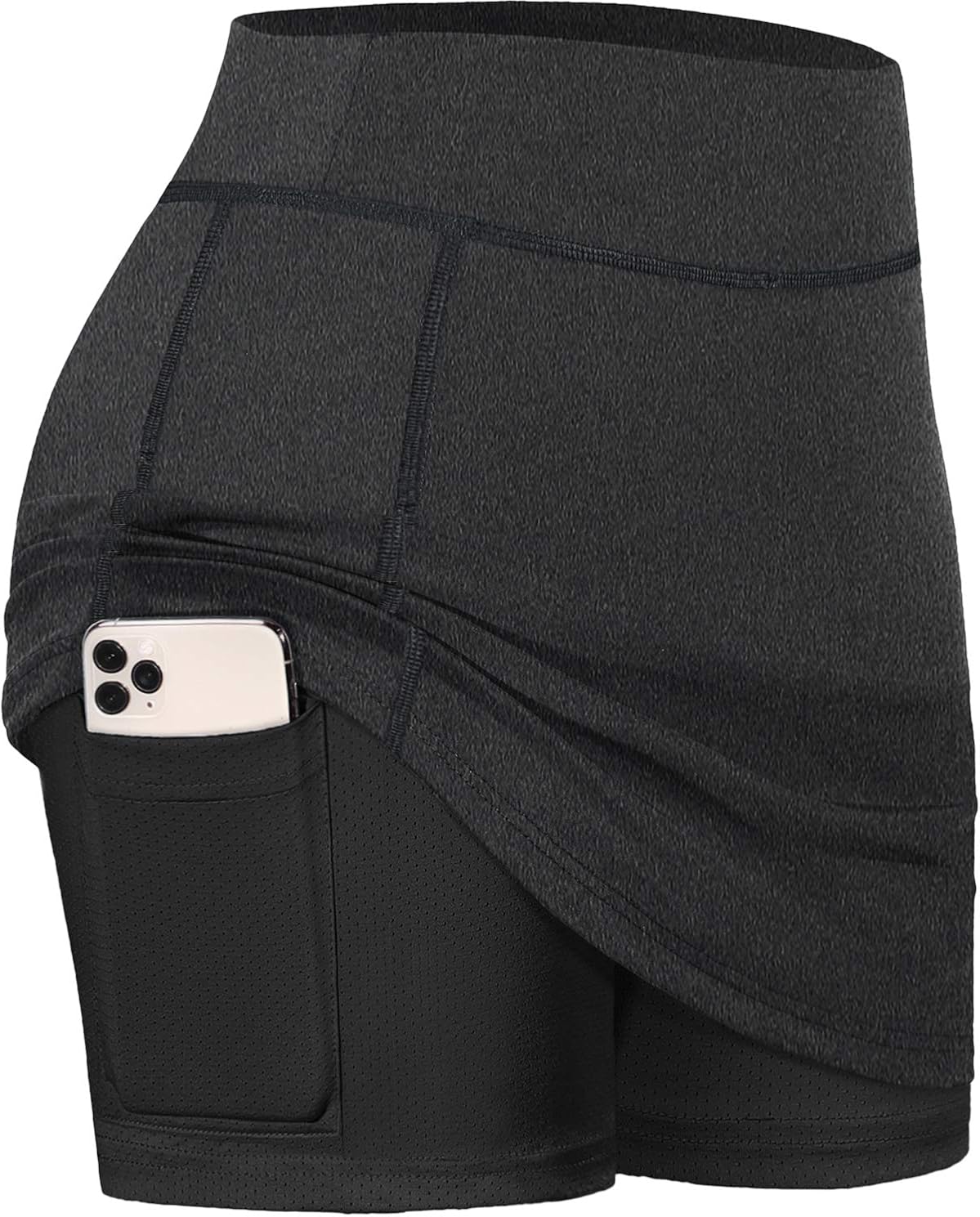 BLEVONH Women Tennis Skirts Inner Shorts Elastic Sports Golf Skorts with Pockets: Clothing