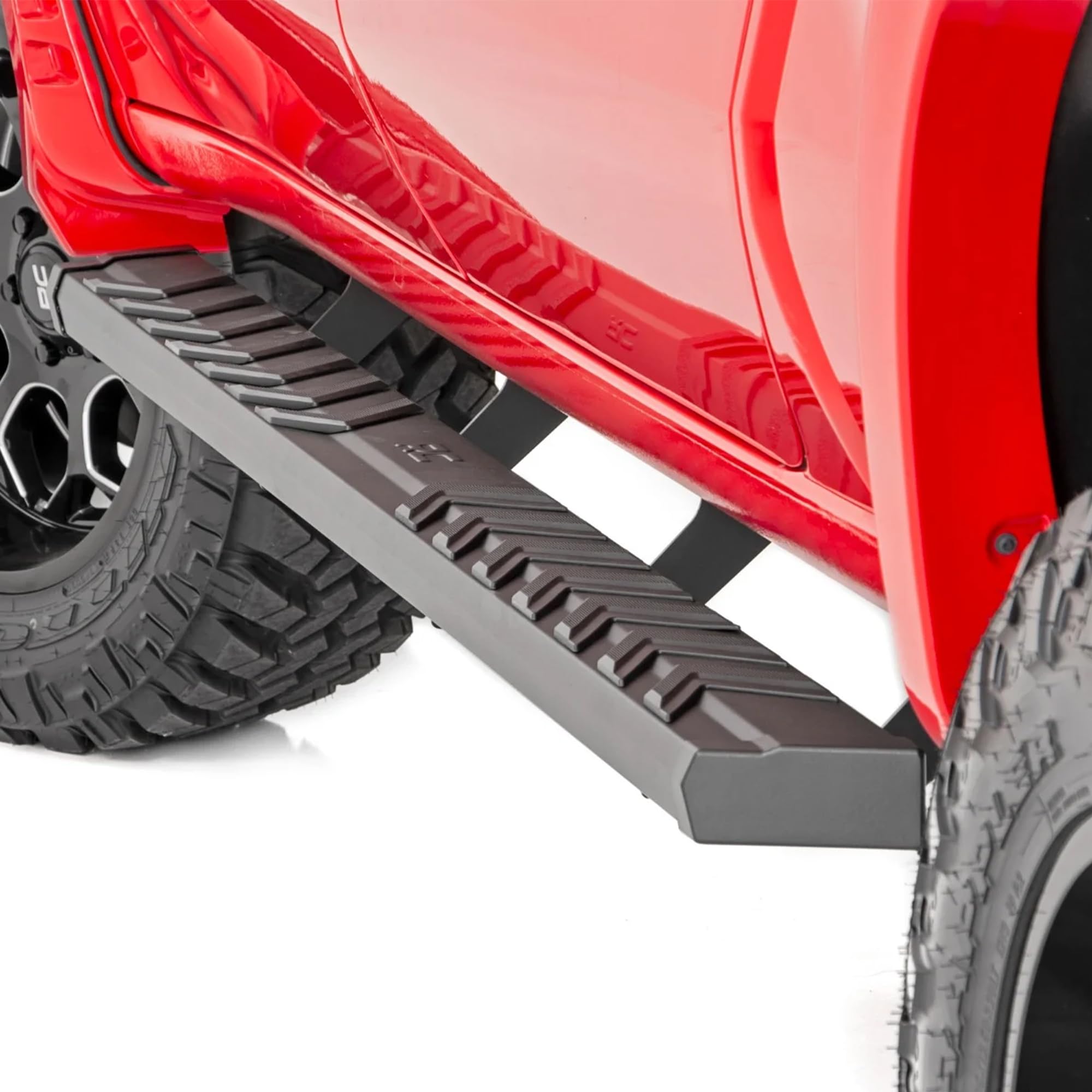 Photo 1 of **MISSING PARTS**Rough Country BA2 Running Boards for Ram 1500 (2019-2026)/1500 TRX (2021-2024) Crew Cab - 5" Wide Steel Step Bars, Non-Slip Grip Foot Rails, No-Drill Install, Truck Side Steps