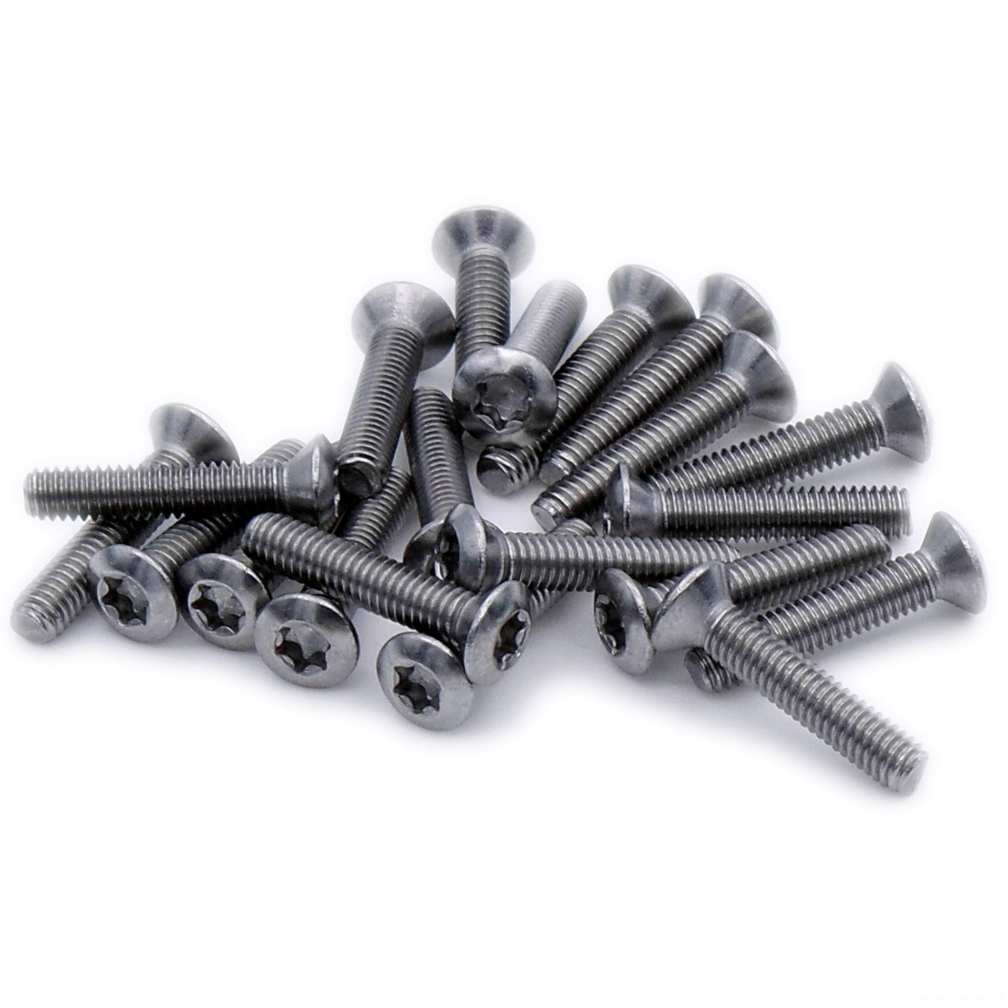 M5 (5mm x 22mm) TX Socket Raised Countersunk Machine Screw (Bolt) - Stainless Steel (A2) (Pack of 20)