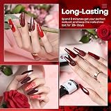 Modelones Gel Nail Polish Set 6 Colors Red Glitter Soak Off UV Gel Nail Polish view 2