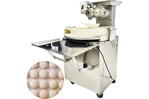 INTSUPERMAI Dough Divider and Rounder Machine Dough Ball Cutting Rounder Making Machine, 3.70oz-5.47oz(105g-155g) Range 110V
