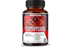 AUMETO 8IN1 Ultra Test Support with Tribulus Terrestris, Tongkat Ali, Maca Root, Beet Root, L-Arginine, Vitamin D3 - Strength, Stamina & Muscle Growth Support (90 Count (Pack of 1))