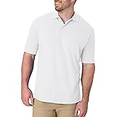 Hanes Men&rsquo;s X-Temp Short Sleeve Polo Shirt, Midweight Men's Shirt