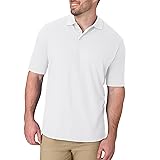 Hanes Mens Pique Short Sleeve Polo