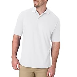 Hanes Mens Pique Short Sleeve Polo