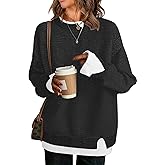 ETCYY Womens Sweaters School Teacher Outfits Fall Clothes Cowboy Chic Knit Cozy Fall Fashion 2026 Winter Oversized Sweater