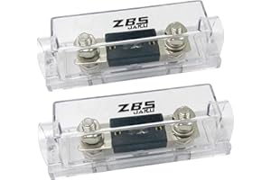 ZBSJAKU 0/2/4/8 Gauge AWG ANL Fuse Holders and 100 Amp ANL Fuses (2 Pack) for Car Audio/Alarm/Amplifier