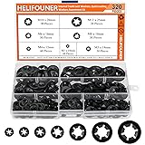 HELIFOUNER 320 Pieces 7 Sizes Internal Tooth Star