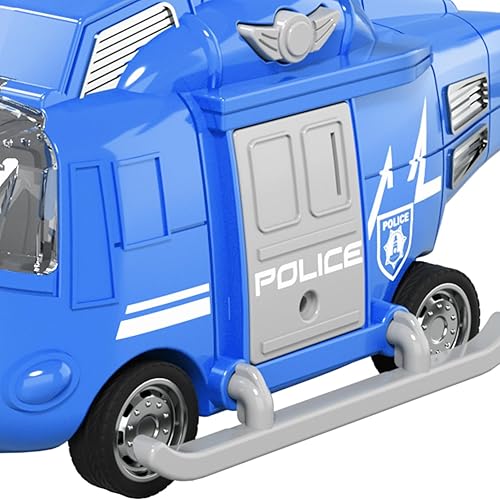 Emergency Vehicle Toy Playsets Pack, Toddler Trucks Rescue Toys