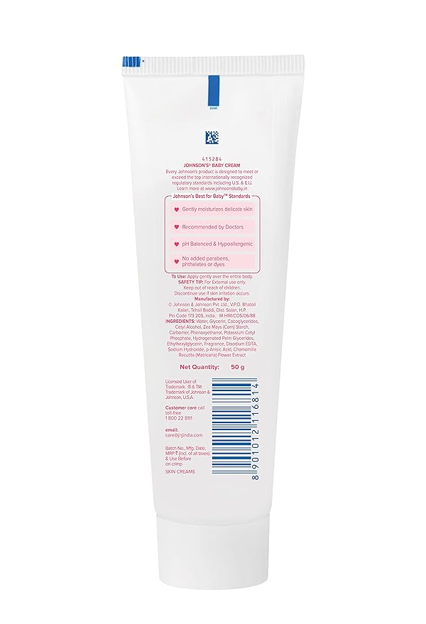 johnson baby cream 50 gm price