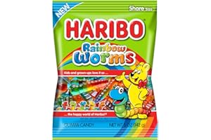 ALL CITY CANDY Haribo Rainbow Worms 5 oz. Bag
