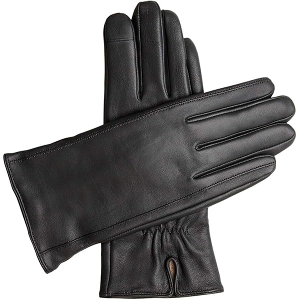 Downholme Vegan Leather Gloves for Women (Black, S) at Amazon