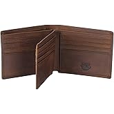 Stealth Mode Leather Bifold Wallet for Men With ID Window and RFID Blocking