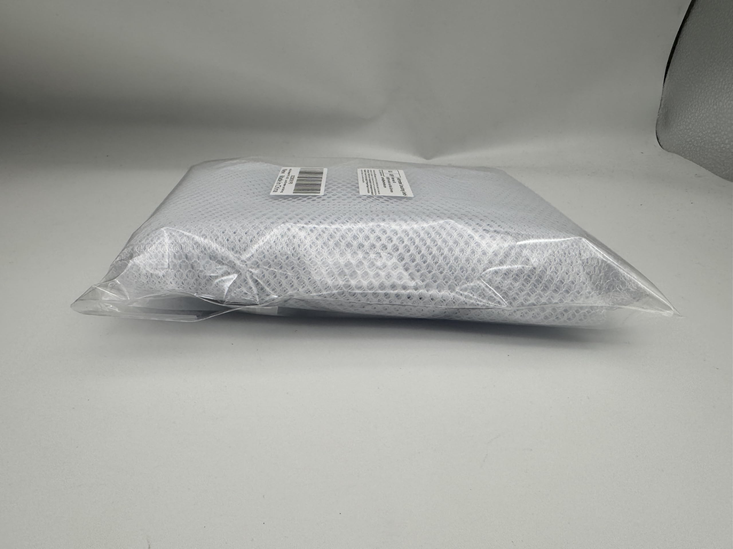 62 X 59 Inch White Mesh Fabric Slightly Stretchy for Sewing Projects, Shopping Bag, Backpack Pocket and Straps and Netting Clothes