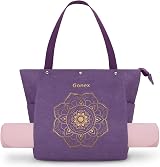 Gonex Yoga Mat Bag Canvas Tote with Pockets Multi Pockets Women Men view 9