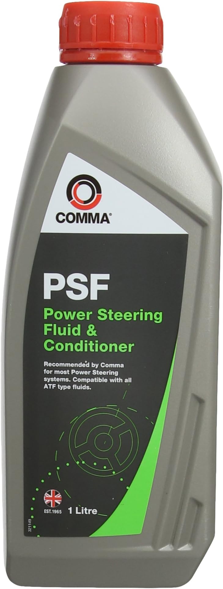 Comma PSF1L 1L Power Steering Fluid RED by Comma
