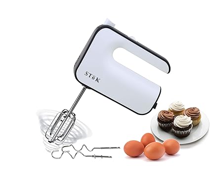 SToK Easy Mix 300-Watt Pure Copper Motor Hand Mixer with 5 Speed Selector and Eject Button