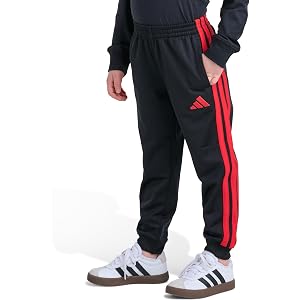 adidas Boys' 3 Stripe Tricot Jogger