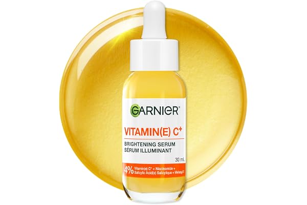 Garnier Vitamin C Serum for Face, With 4% Niacinamide, Salicylic Acid & Melasyl, Brightening, Anti-Dark Spot Serum, For All S