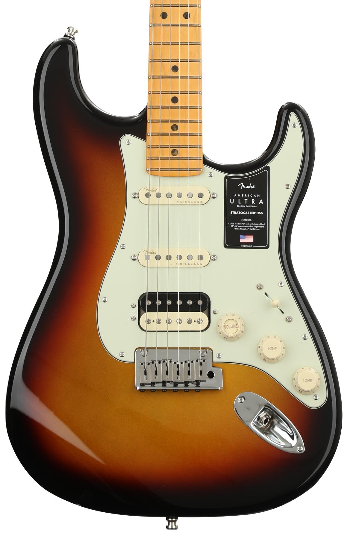 Fender American Ultra Stratocaster HSS - Ultraburst con diapasón de arce