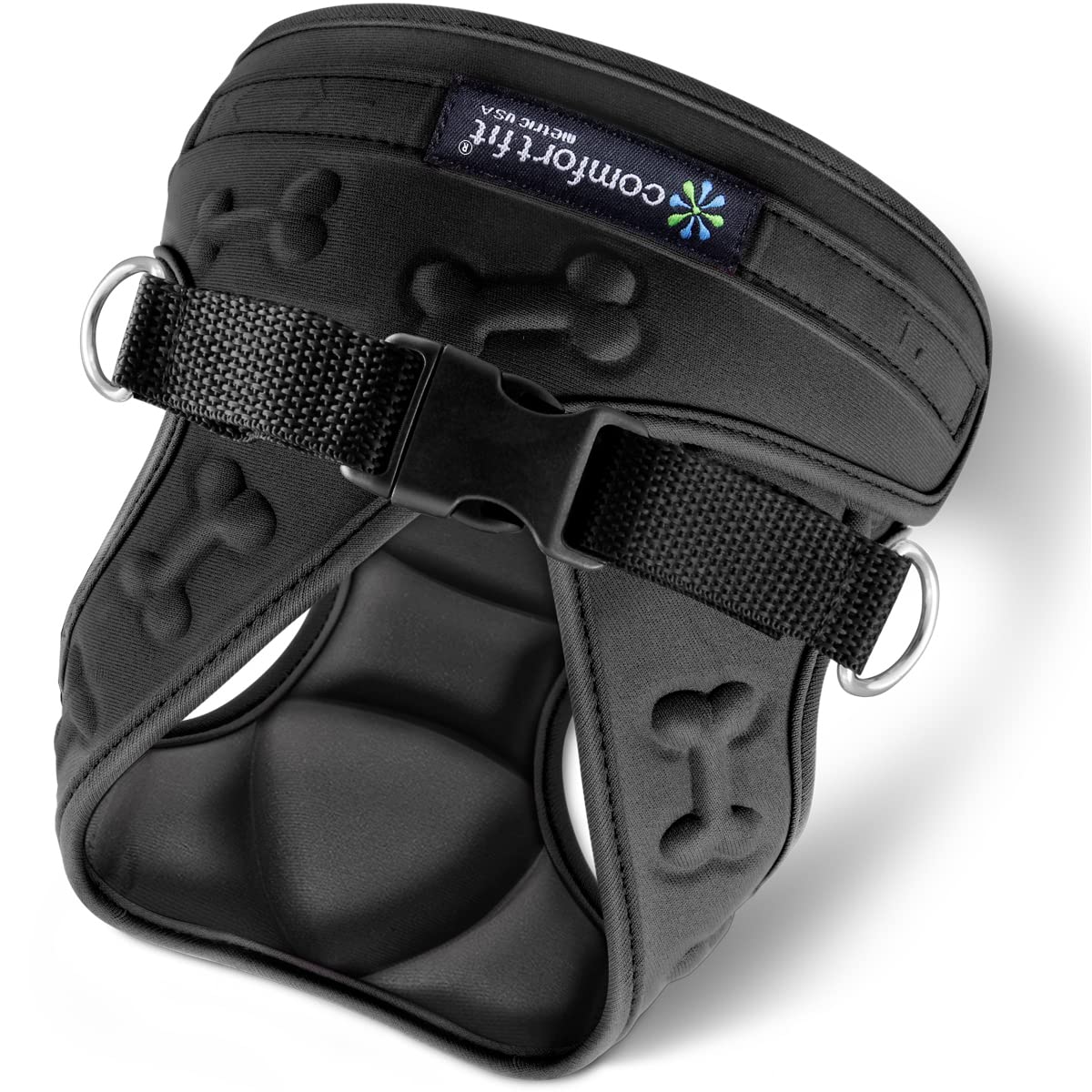 Metric USA Comfort Fit Step in Dog Vest Harness Easy to Put on Take Off Adjustable Soft Padded Puppy Harness Vest for Small and Medium Dogs (Small, Black) โ image 1