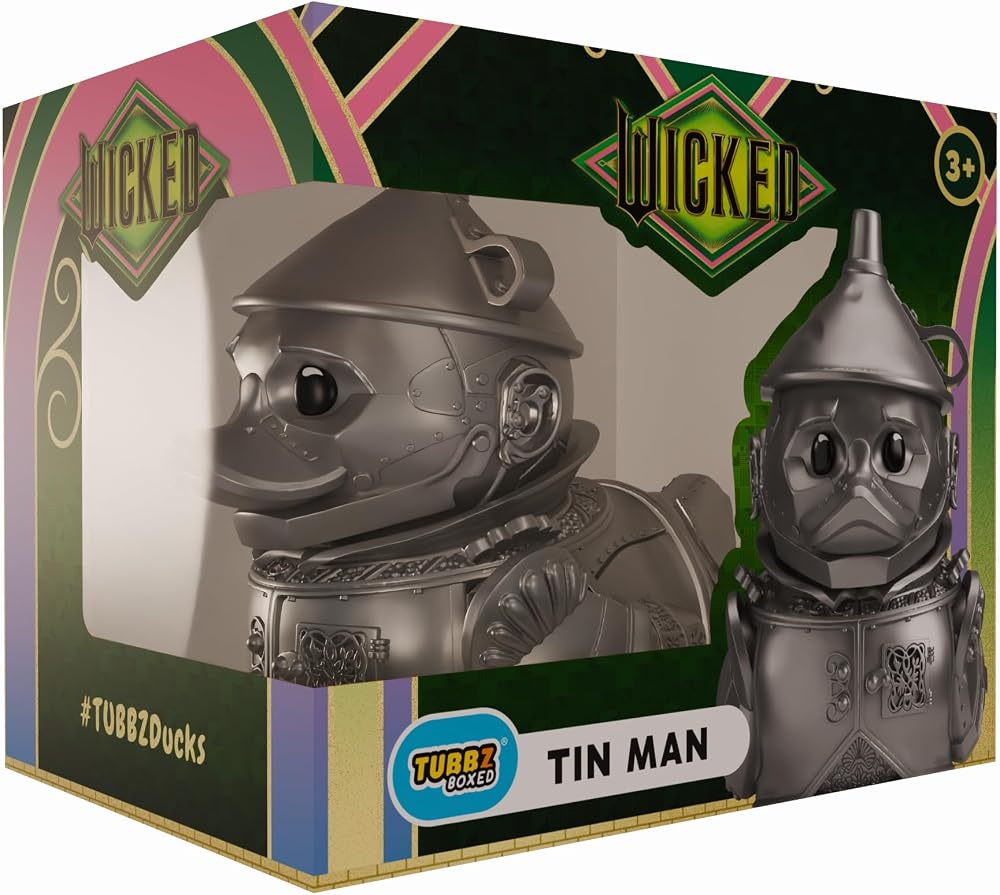 TUBBZ Wicked for Good Tin Man Rubber Duck Collectible Toy 9 cm
