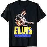 Elvis Presley Official Guitar Portrait T-Shirt Small