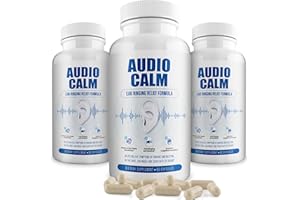 BACTICURE Audio Calm - Tinnitus Relief Supplement | Natural Stop Tinnitus Solution - Relieves Ear Ringing, Buzzing, Clicking | 60 Capsules (3)